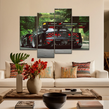 Load image into Gallery viewer, Sports Car Mazda Tuning Black Cars Print On Canvas