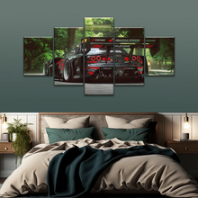 Load image into Gallery viewer, Sports Car Mazda Tuning Black Cars Print On Canvas