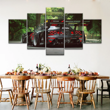 Load image into Gallery viewer, Sports Car Mazda Tuning Black Cars Print On Canvas