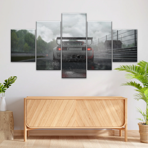 Gray Sports Car Canvas Art Prints