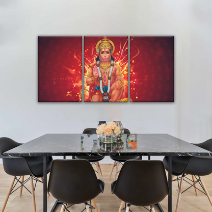 Hindu God Lord Hanuman, Sri Anjaneya, Canvas Prints Wall Art
