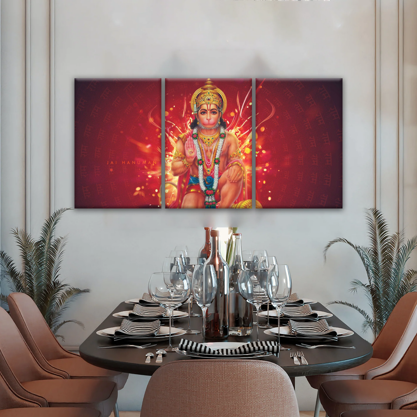 Hindu God Lord Hanuman, Sri Anjaneya, Canvas Prints Wall Art