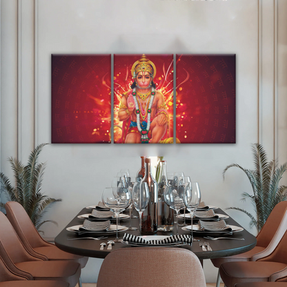 Hindu God Lord Hanuman, Sri Anjaneya, Canvas Prints Wall Art