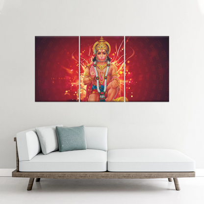 Hindu God Lord Hanuman, Sri Anjaneya, Canvas Prints Wall Art