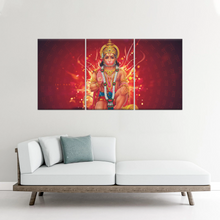 Load image into Gallery viewer, Hindu God Lord Hanuman, Sri Anjaneya, Canvas Prints Wall Art