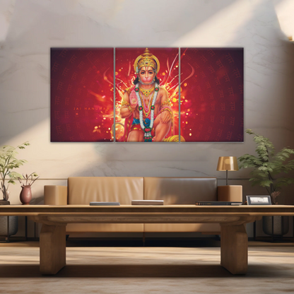 Hindu God Lord Hanuman, Sri Anjaneya, Canvas Prints Wall Art