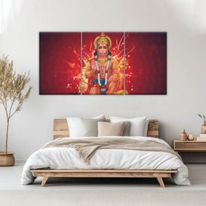 Hindu God Lord Hanuman, Sri Anjaneya, Canvas Prints Wall Art
