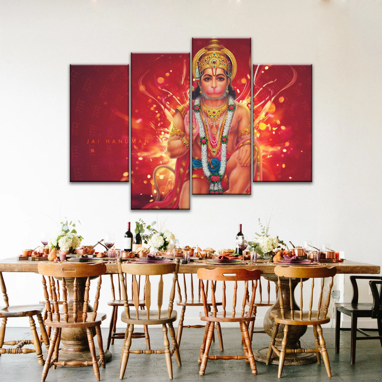 Hindu God Lord Hanuman, Sri Anjaneya, Canvas Prints Wall Art