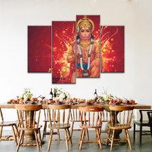 Load image into Gallery viewer, Hindu God Lord Hanuman, Sri Anjaneya, Canvas Prints Wall Art