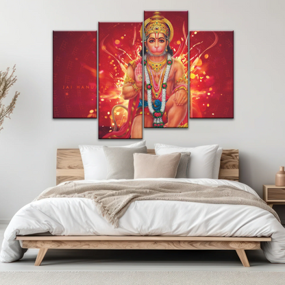 Hindu God Lord Hanuman, Sri Anjaneya, Canvas Prints Wall Art