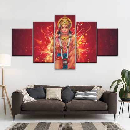 Hindu God Lord Hanuman, Sri Anjaneya, Canvas Prints Wall Art
