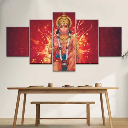 Hindu God Lord Hanuman, Sri Anjaneya, Canvas Prints Wall Art