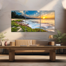 Load image into Gallery viewer, Sunset Over Maui Beach In Hawaii Canvas Picture Prints