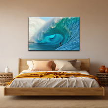 Load image into Gallery viewer, Giant Wave Ocean Surfing for Beginners Wall Art