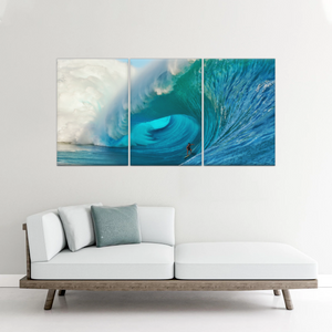 Giant Wave Ocean Surfing for Beginners Wall Art