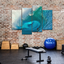 Load image into Gallery viewer, Giant Wave Ocean Surfing for Beginners Wall Art