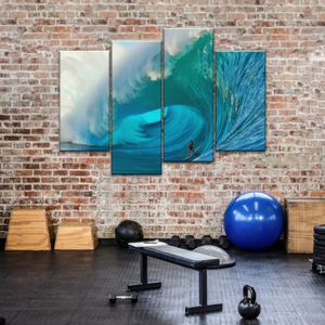 Giant Wave Ocean Surfing for Beginners Wall Art