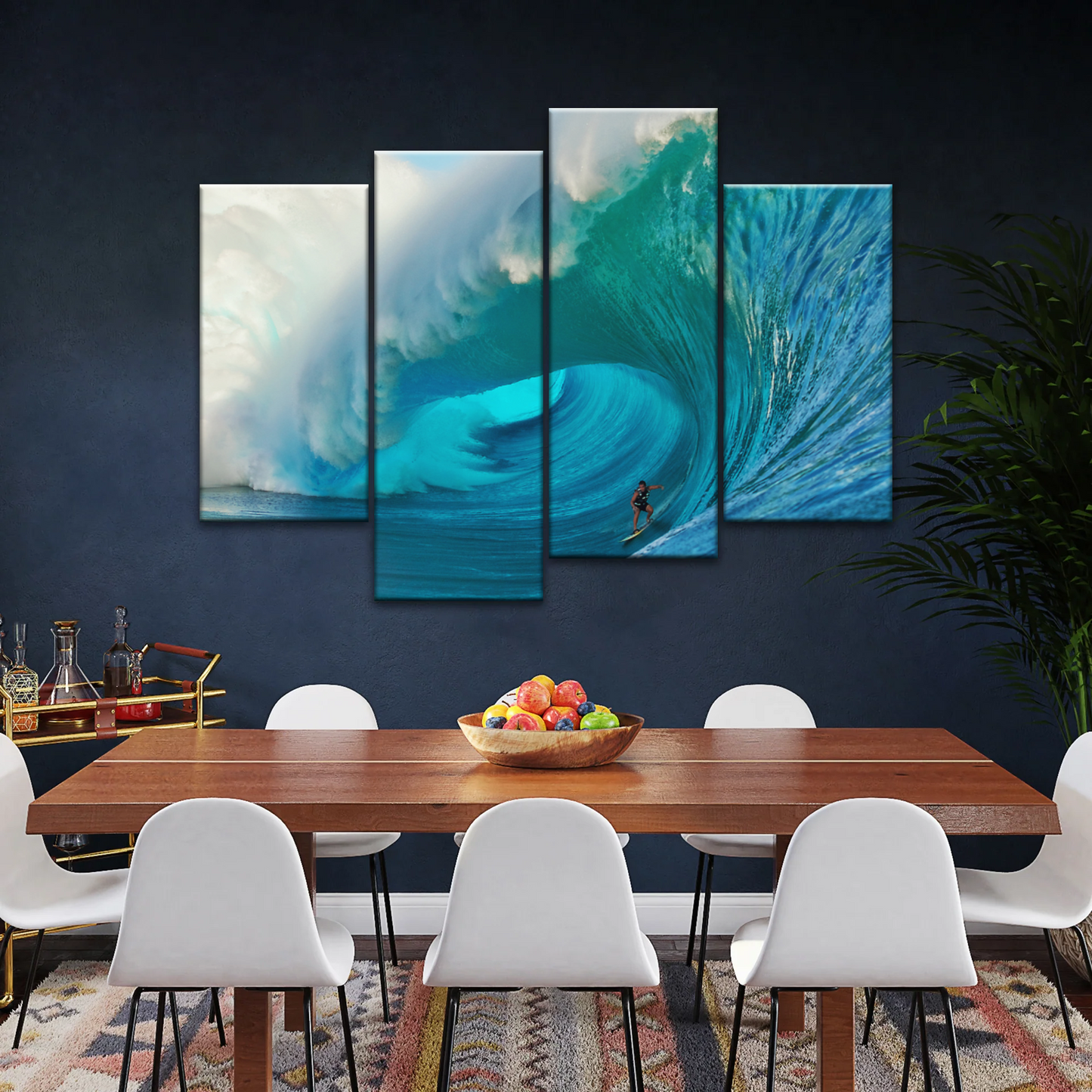 Giant Wave Ocean Surfing for Beginners Wall Art