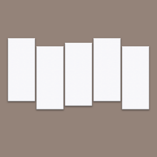 The Rhythm Alternating – Dynamic 5 Piece Canvas Wall Art 107x200cm (42x80")