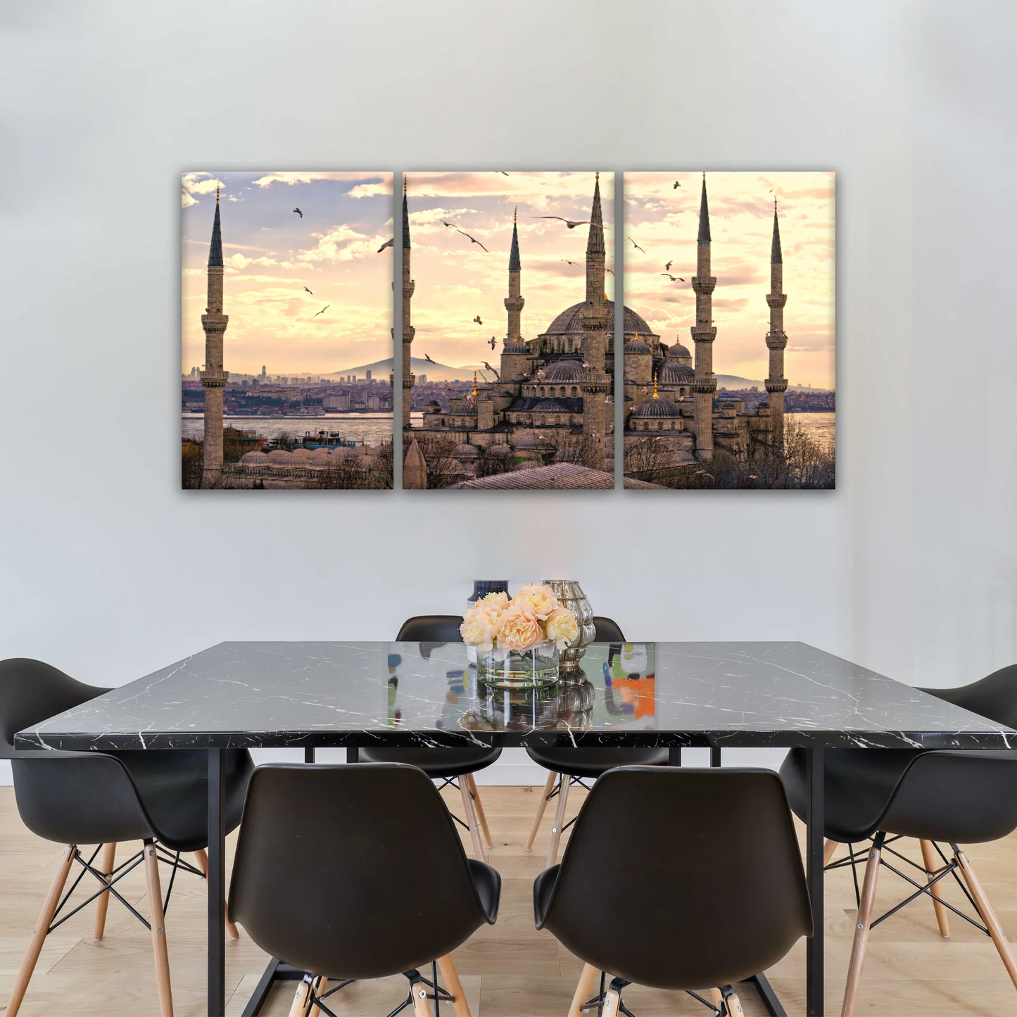 Historical Towers Of Sultan Ahmet Camii In Istanbul Turkey Canvas Prints Wall Art
