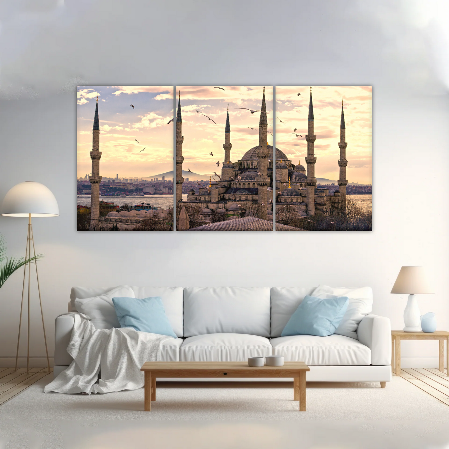 Historical Towers Of Sultan Ahmet Camii In Istanbul Turkey Canvas Prints Wall Art