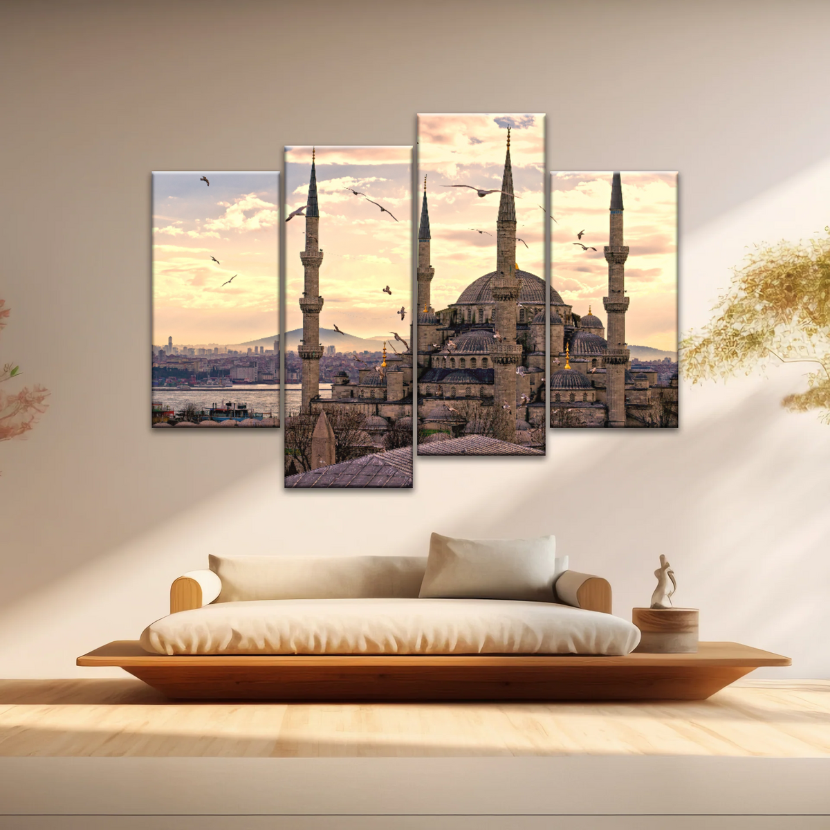 Historical Towers Of Sultan Ahmet Camii In Istanbul Turkey Canvas Prints Wall Art - Personalised Canvas Art