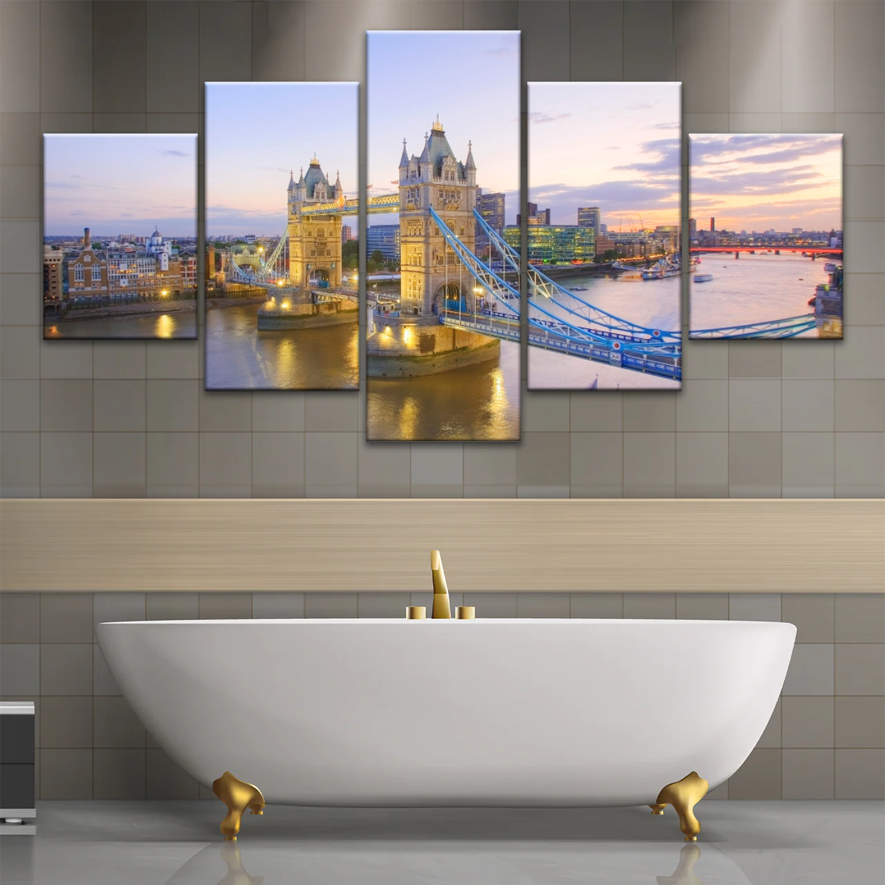 Urban Landscape London Bridge Canvas Pictures Prints