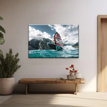 Load image into Gallery viewer, Windsurfing Lake Garda, Northern Italy Canvas Prints Of Photos