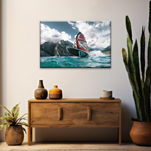 Load image into Gallery viewer, Windsurfing Lake Garda, Northern Italy Canvas Prints Of Photos