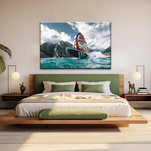 Load image into Gallery viewer, Windsurfing Lake Garda, Northern Italy Canvas Prints Of Photos