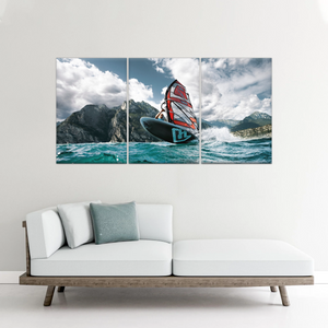 Windsurfing Lake Garda, Northern Italy Canvas Prints Of Photos