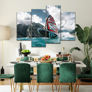 Windsurfing Lake Garda, Northern Italy Canvas Prints Of Photos