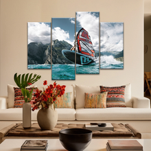 Load image into Gallery viewer, Windsurfing Lake Garda, Northern Italy Canvas Prints Of Photos