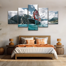 Load image into Gallery viewer, Windsurfing Lake Garda, Northern Italy Canvas Prints Of Photos