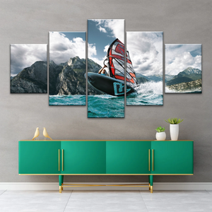 Windsurfing Lake Garda, Northern Italy Canvas Prints Of Photos