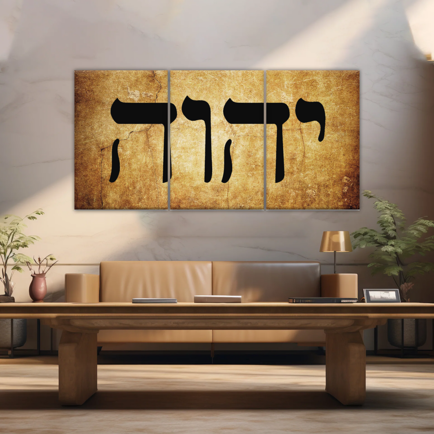 God Name Yahweh Hebrew Canvas Prints Wall Art