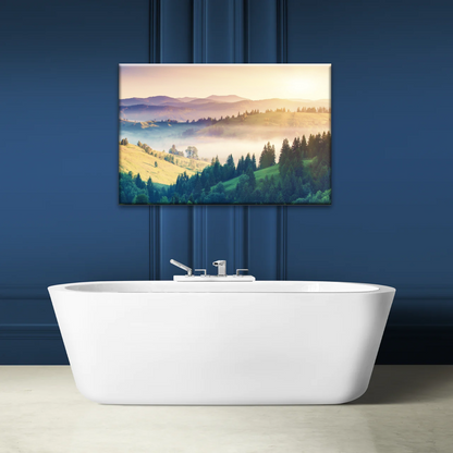 Nature Landscape Jungle Under Sunset Wall Art