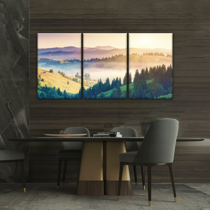 Nature Landscape Jungle Under Sunset Wall Art