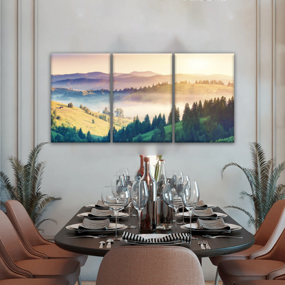 Nature Landscape Jungle Under Sunset Wall Art