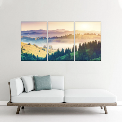 Nature Landscape Jungle Under Sunset Wall Art