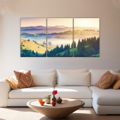 Nature Landscape Jungle Under Sunset Wall Art