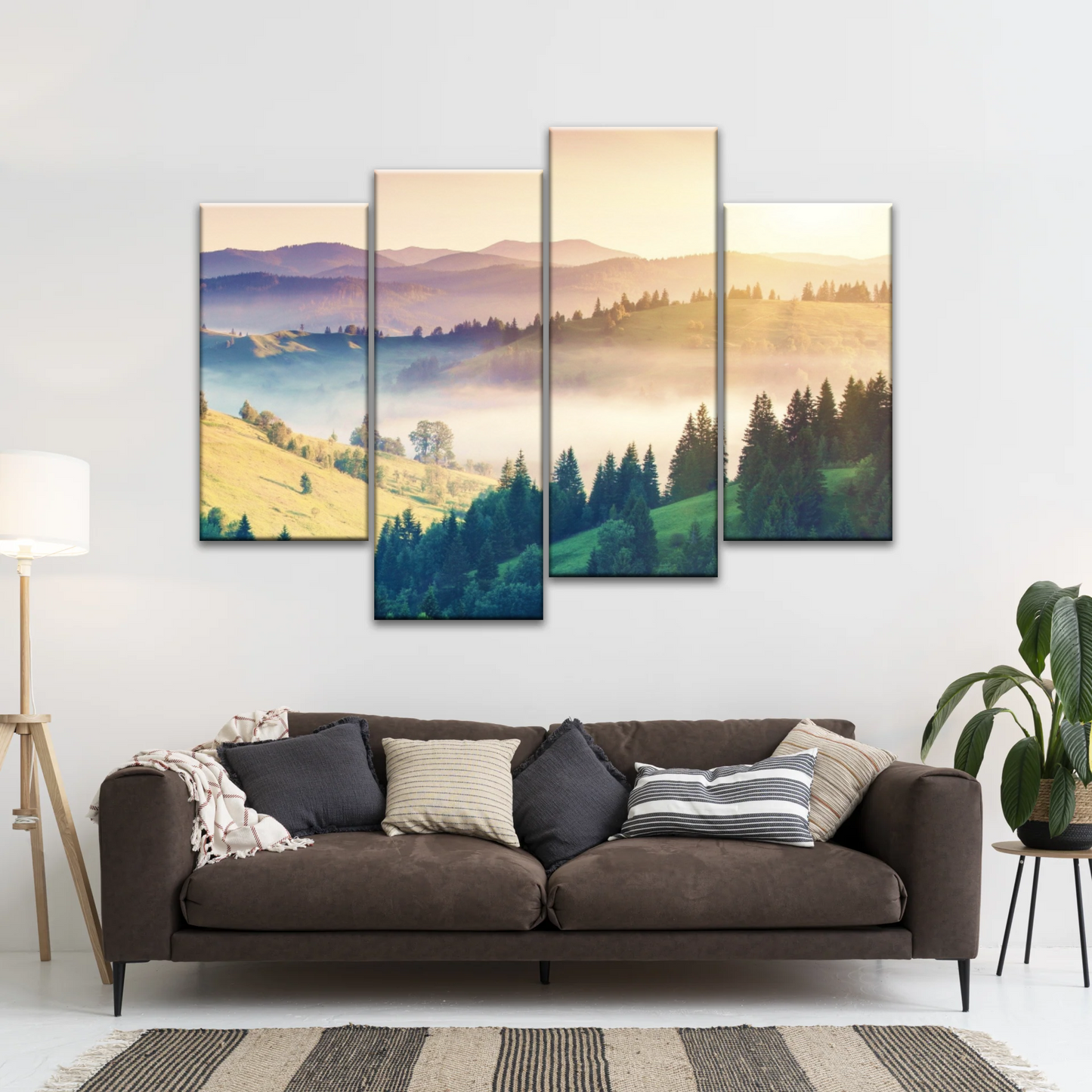 Nature Landscape Jungle Under Sunset Wall Art