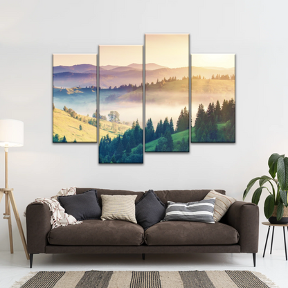 Nature Landscape Jungle Under Sunset Wall Art