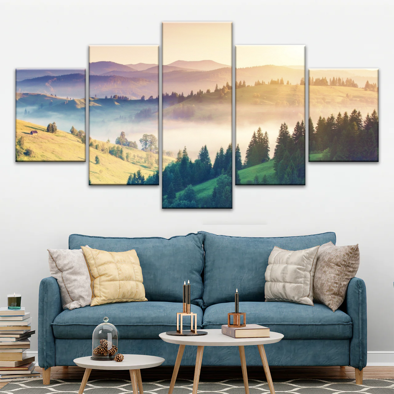Nature Landscape Jungle Under Sunset Wall Art