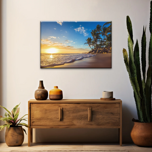 Beach In Summer Morning Canvas Picture Printing