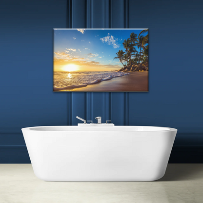 Beach In Summer Morning Canvas Picture Printing