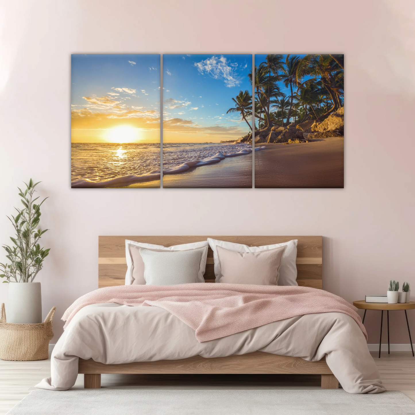 Beach In Summer Morning Canvas Picture Printing