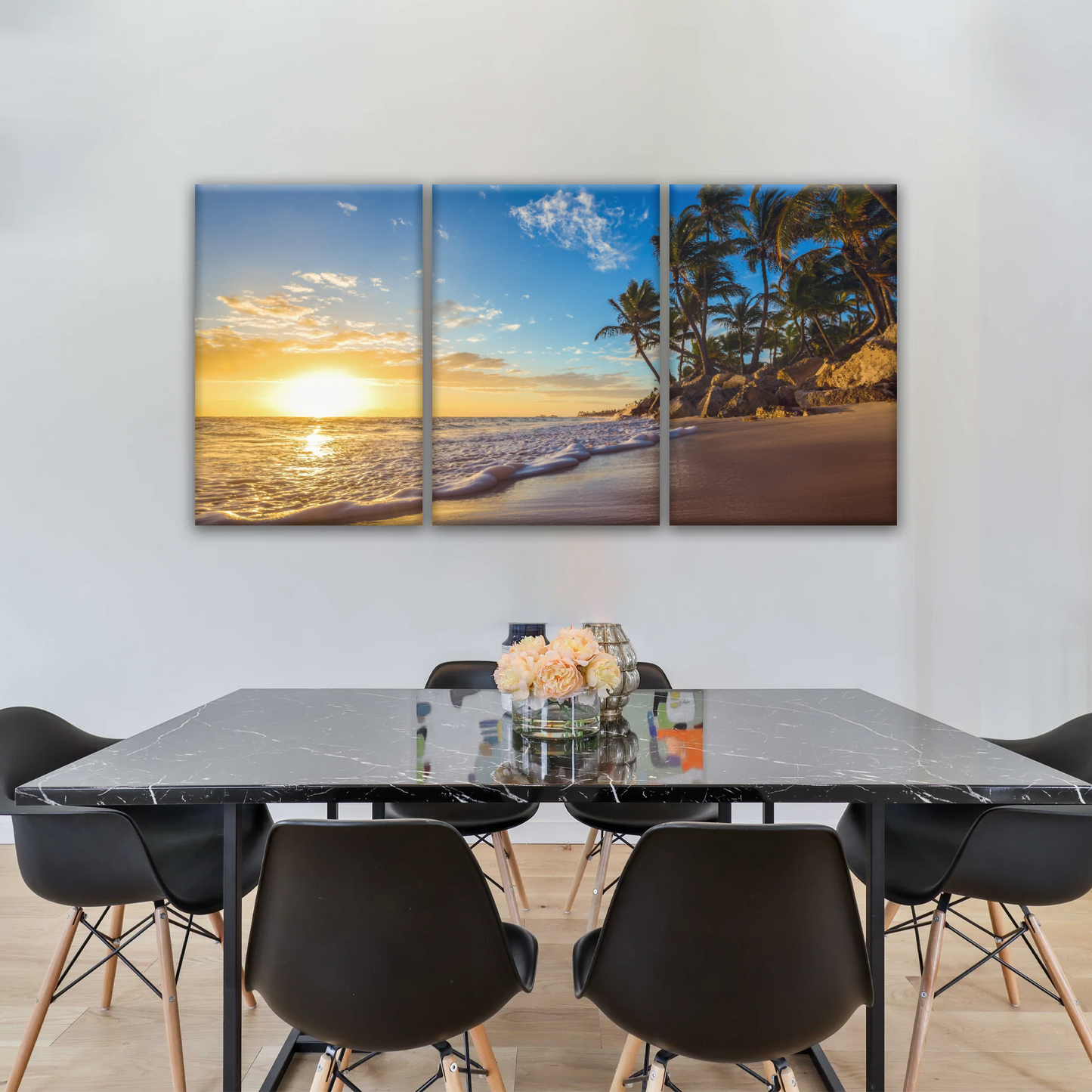 Beach In Summer Morning Canvas Picture Printing