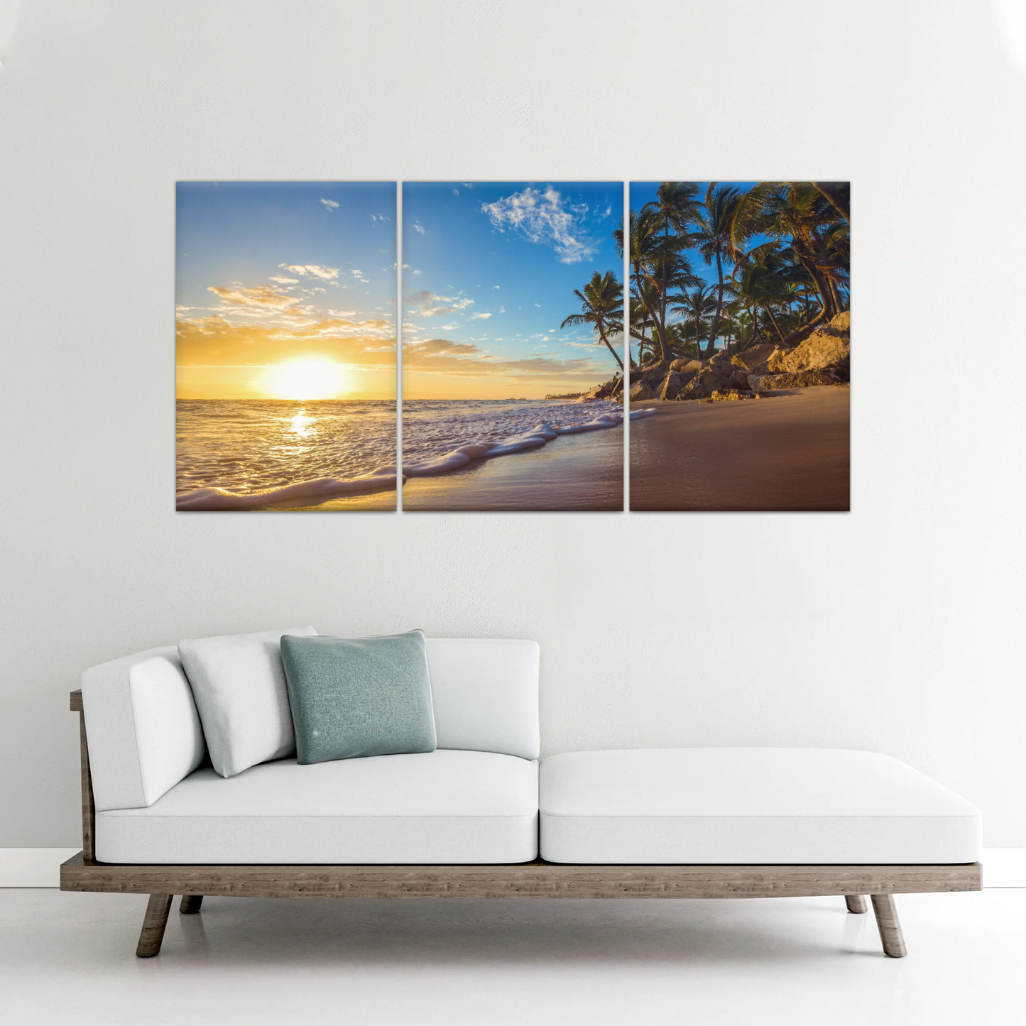 Beach In Summer Morning Canvas Picture Printing
