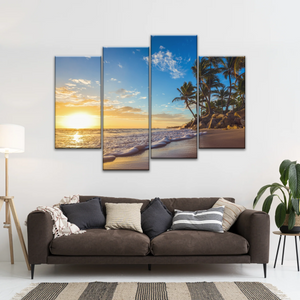 Beach In Summer Morning Canvas Picture Printing